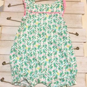 Baby girl tropical romper